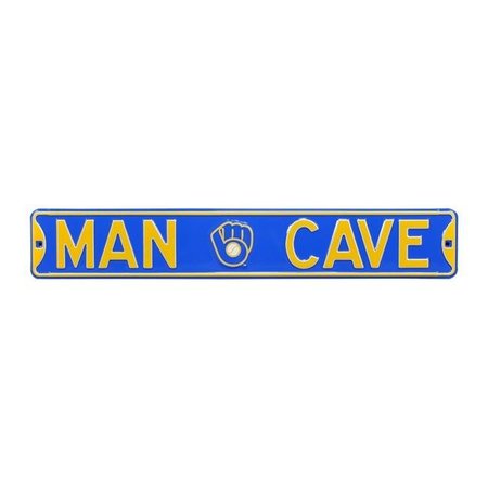 AUTHENTIC STREET SIGNS Authentic Street Signs 30193 Milwaukee Brewers Man Cave Street Sign 30193